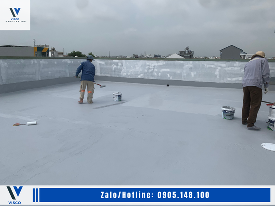 Sơn chống thấm polyurethane gốc nước VISCO PU 500: Giải pháp số 1 cho chống thấm mái nhà lộ thiên - không cần lớp bảo vệ