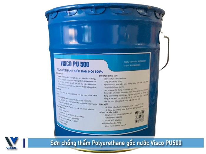 Sơn chống thấm Polyurethane gốc nước Visco PU500