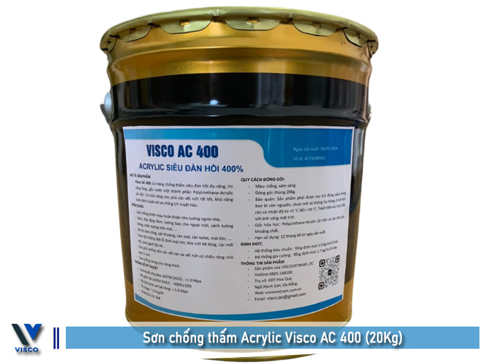 Sơn chống thấm Acrylic Visco AC 400 (20Kg)