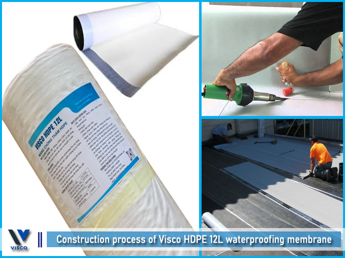 Visco HDPE 12L self-adhesive HDPE waterproof membrane