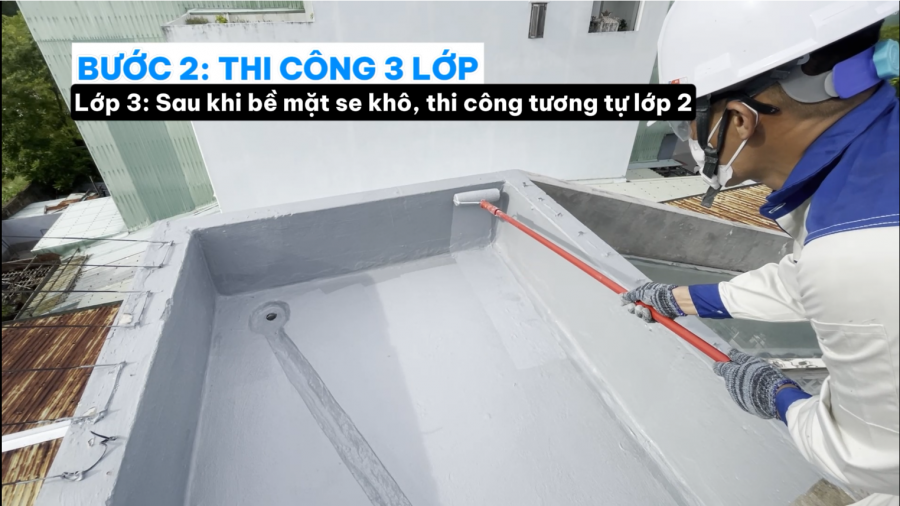 Hướng Dẫn Thi Công Chống Thấm Visco PU Cho Sàn Mái Lộ Thiên