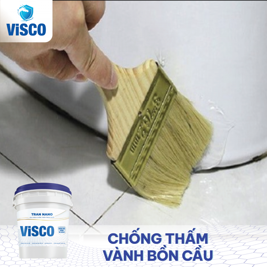 Sơn Chống Thấm Trong Suốt ViSCO - Chống Thấm Nhà Vệ Sinh, Phòng Tắm, Nền Gạch Men và Tường Đứng Hiệu Quả