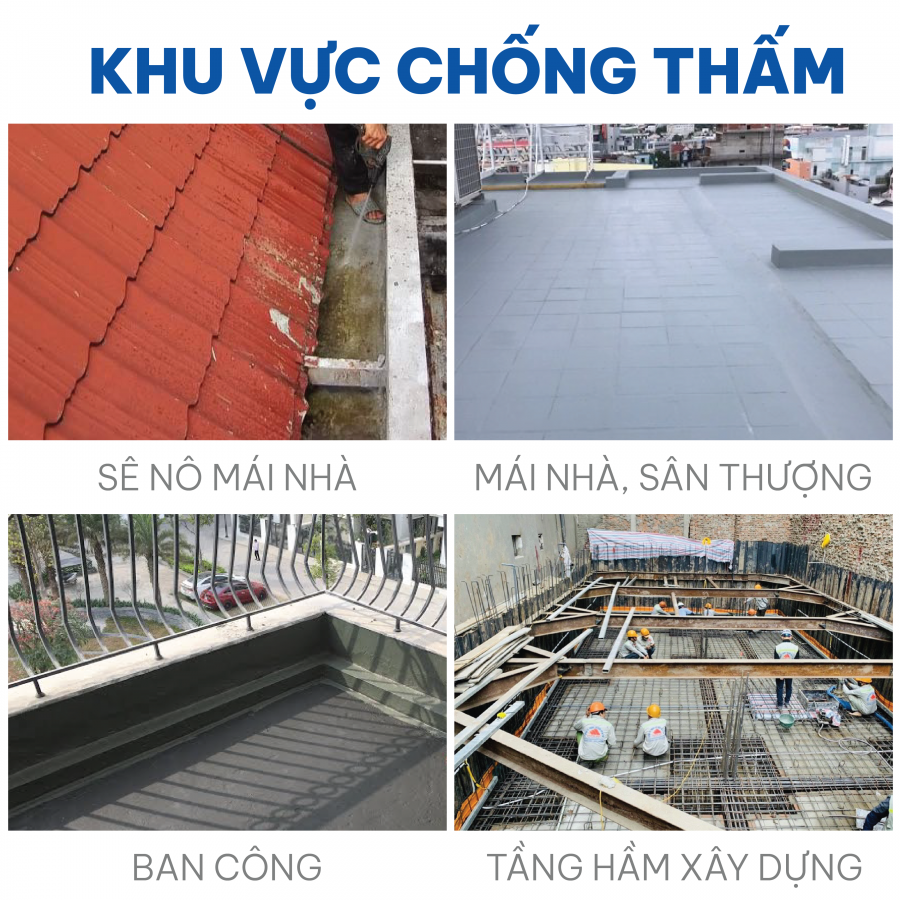 Sơn Chống Thấm Lộ Thiên Visco PU 15kg