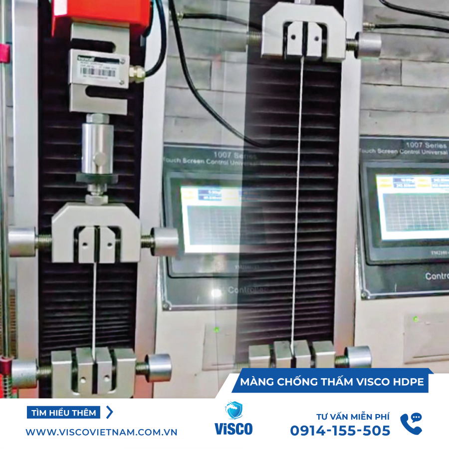 Màng Chống Thấm VISCO HDPE 12L (20x1m²) – Giải Pháp Chống Thấm Hiệu Quả, Bền Bỉ Trên 50 Năm