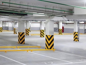 Completed basement waterproofing project